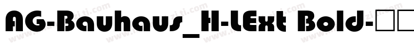 AG-Bauhaus_H-LExt Bold字体转换
